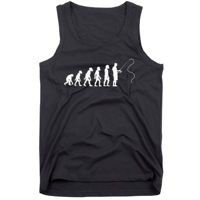 Fisherman Evolution Funny Fisher Fishing Lovers Tank Top