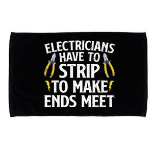 Funny Electrician For Wo Electrician Electrical Microfiber Hand Towel