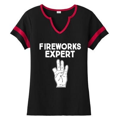 Fireworks Expert Ladies Halftime Notch Neck Tee