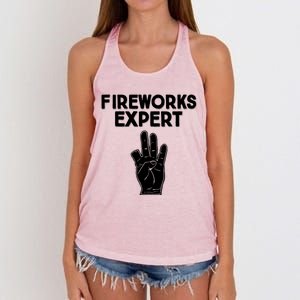 Fireworks Expert Women's Knotted Racerback Tank