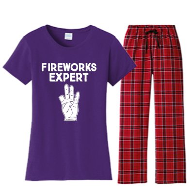 Fireworks Expert Women's Flannel Pajama Set