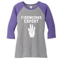 Fireworks Expert Women's Tri-Blend 3/4-Sleeve Raglan Shirt