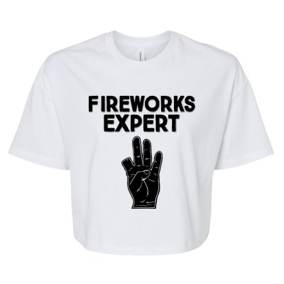 Fireworks Expert Bella+Canvas Jersey Crop Tee