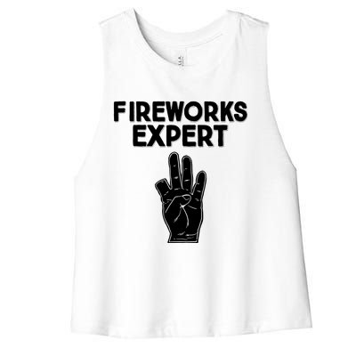 Fireworks Expert Women's Racerback Cropped Tank