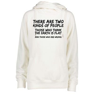 Flat Earth Flat Earth Society Womens Funnel Neck Pullover Hood