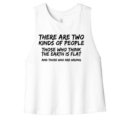 Flat Earth Flat Earth Society Women's Racerback Cropped Tank