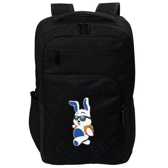 Funny Easter Gifts Top Bunny Happy Impact Tech Backpack