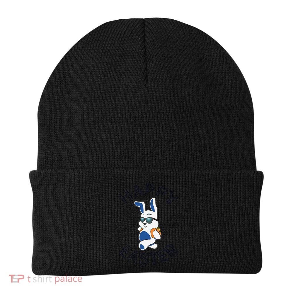 Funny Easter Gifts Top Bunny Happy Beanie