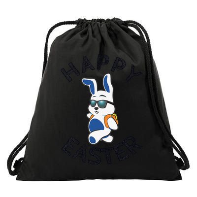 Funny Easter Gifts Top Bunny Happy Drawstring Bag