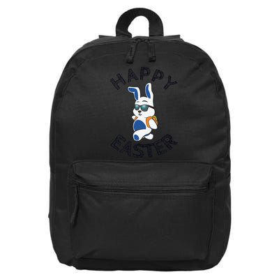 Funny Easter Gifts Top Bunny Happy 16 in Basic Backpack