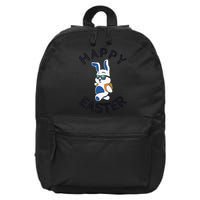 Funny Easter Gifts Top Bunny Happy 16 in Basic Backpack