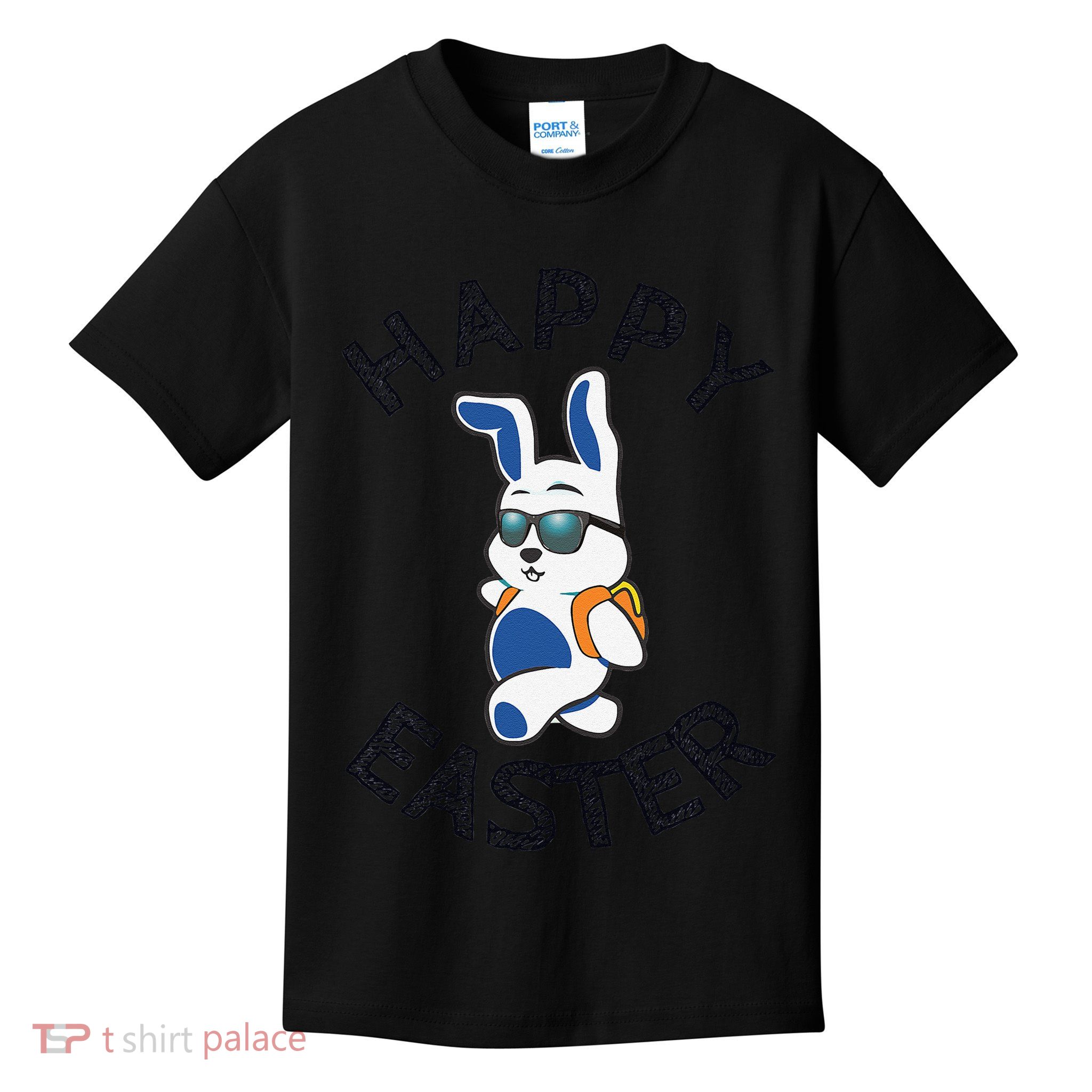 Funny Easter Gifts Top Bunny Happy Kids T-Shirt
