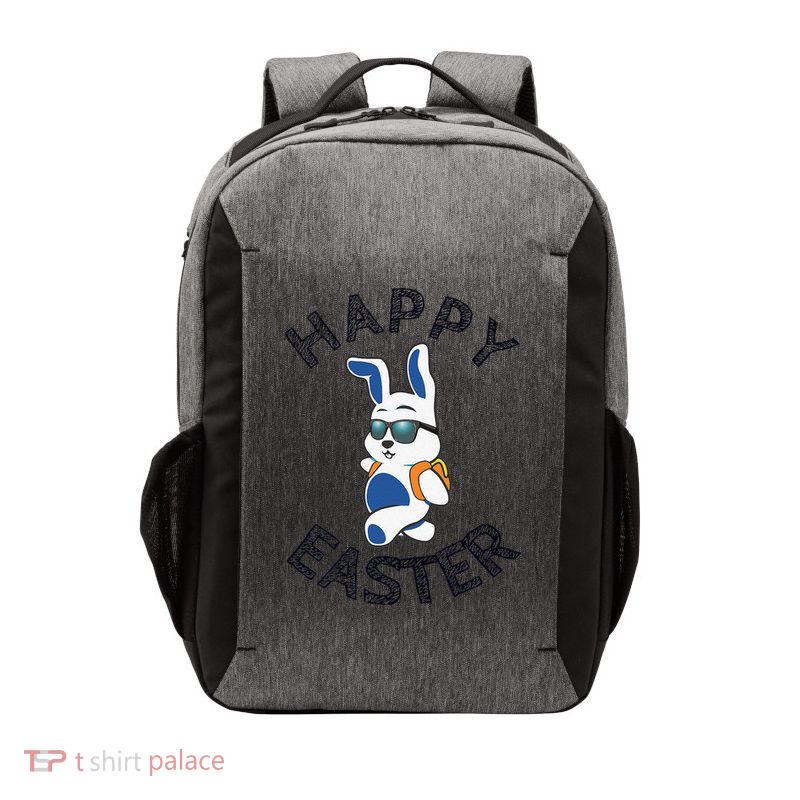 Funny Easter Gifts Top Bunny Happy Vector Backpack