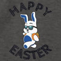 Funny Easter Gifts Top Bunny Happy Vector Backpack