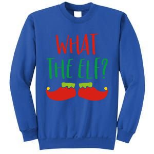 Funny Elf Gift What The Elf Christmas Pun Elf Ugly Xmas Great Gift Sweatshirt