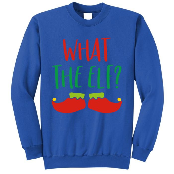 Funny Elf Gift What The Elf Christmas Pun Elf Ugly Xmas Great Gift Sweatshirt