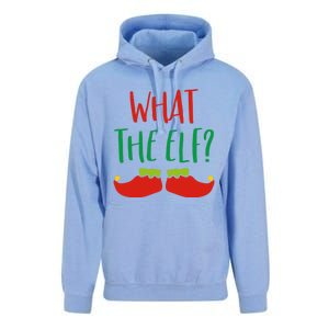 Funny Elf Gift What The Elf Christmas Pun Elf Ugly Xmas Great Gift Unisex Surf Hoodie