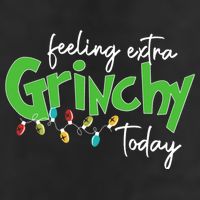 Feeling Extra Grinchy Today Christmas Xmas Lights Pullover Adult Drive Performance Visor