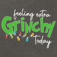 Feeling Extra Grinchy Today Christmas Xmas Lights Pullover Cotton Canvas Backpack