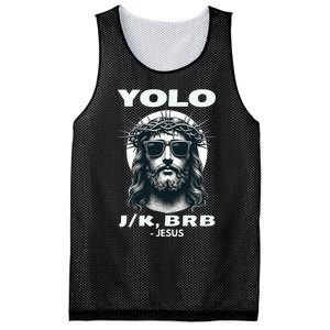 Funny Easter Gifts Christian Resurrection Yolo Jk Brb Jesus Mesh Reversible Basketball Jersey Tank