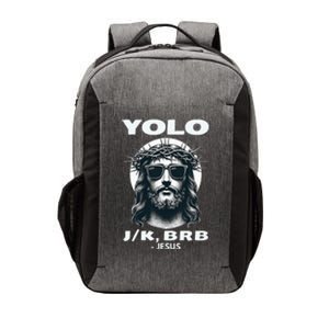 Funny Easter Gifts Christian Resurrection Yolo Jk Brb Jesus Vector Backpack