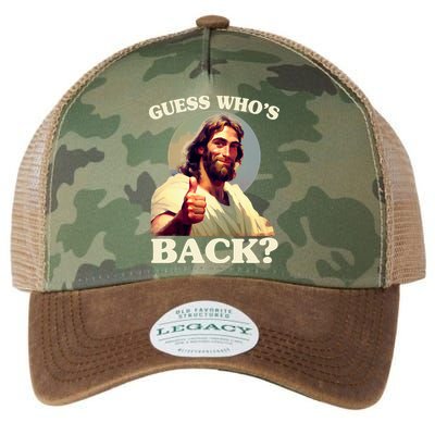 Funny Easter Guess Whos Back Jesus Legacy Tie Dye Trucker Hat