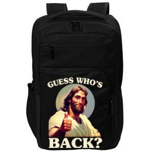 Funny Easter Guess Whos Back Jesus Impact Tech Backpack