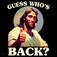 Funny Easter Guess Whos Back Jesus Flatbill Hat
