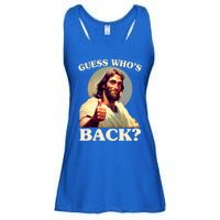 Funny Easter Guess Whos Back Jesus Ladies Essential Flowy Tank