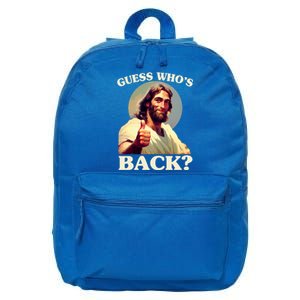 Funny Easter Guess Whos Back Jesus 16 in Basic Backpack