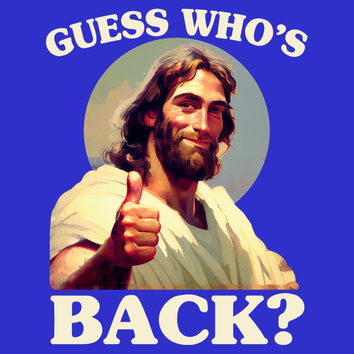 Funny Easter Guess Whos Back Jesus Magnet