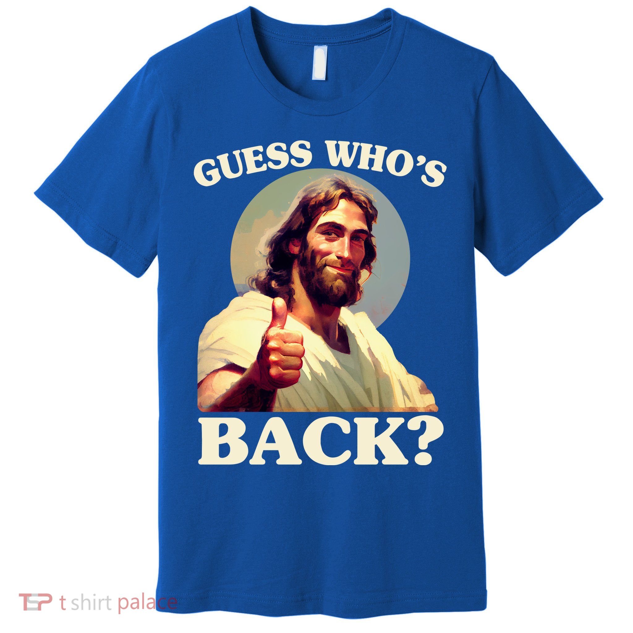 Funny Easter Guess Whos Back Jesus Premium T-Shirt