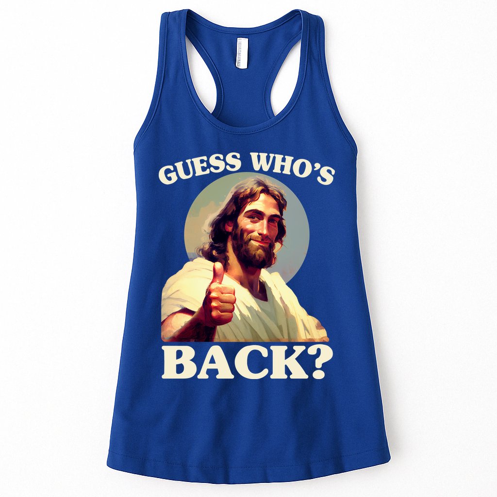 Funny Easter Guess Whos Back Jesus Womens Tank Top
