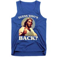 Funny Easter Guess Whos Back Jesus Tank Top