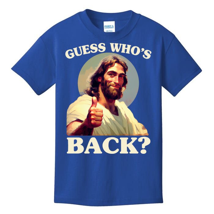 Funny Easter Guess Whos Back Jesus Kids T-Shirt