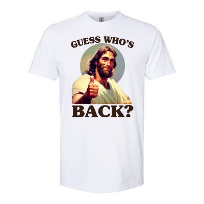 Funny Easter Guess Whos Back Jesus Softstyle® CVC T-Shirt