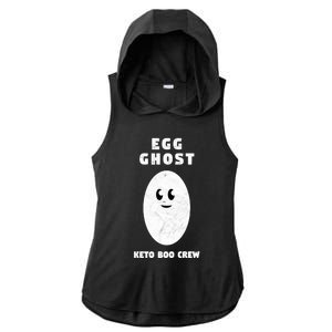 Funny Egg Ghost Of The Keto Boo Crew Squad Gift Ladies PosiCharge Tri-Blend Wicking Draft Hoodie Tank