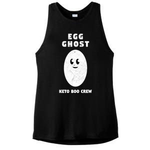 Funny Egg Ghost Of The Keto Boo Crew Squad Gift Ladies PosiCharge Tri-Blend Wicking Tank