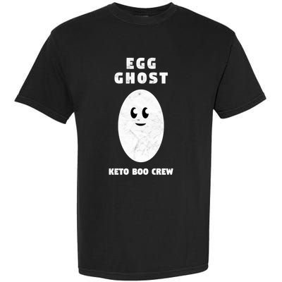 Funny Egg Ghost Of The Keto Boo Crew Squad Gift Garment-Dyed Heavyweight T-Shirt