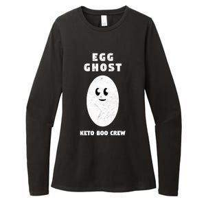 Funny Egg Ghost Of The Keto Boo Crew Squad Gift Womens CVC Long Sleeve Shirt