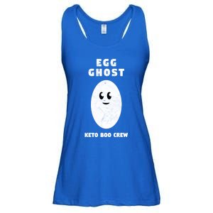 Funny Egg Ghost Of The Keto Boo Crew Squad Gift Ladies Essential Flowy Tank