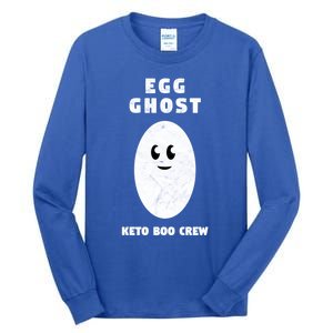 Funny Egg Ghost Of The Keto Boo Crew Squad Gift Tall Long Sleeve T-Shirt