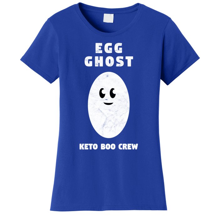 Funny Egg Ghost Of The Keto Boo Crew Squad Gift Women's T-Shirt