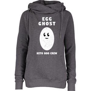 Funny Egg Ghost Of The Keto Boo Crew Squad Gift Womens Funnel Neck Pullover Hood