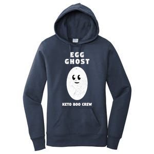 Funny Egg Ghost Of The Keto Boo Crew Squad Gift Women's Pullover Hoodie