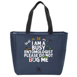 Funny Entomology Gift For Men Women Bug Lovers Zip Tote Bag