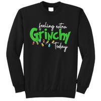 Feeling Extra Grinchy Today Christmas Lights Xmas Clothing Sweatshirt