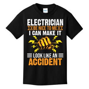 Funny Electrician Gift Cool Electrical Lineman Gag Quote Kids T-Shirt