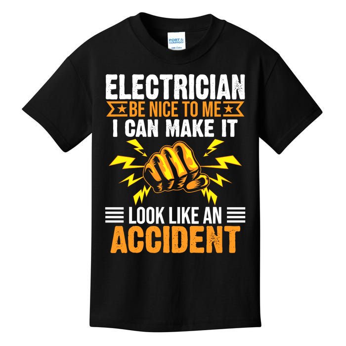 Funny Electrician Gift Cool Electrical Lineman Gag Quote Kids T-Shirt