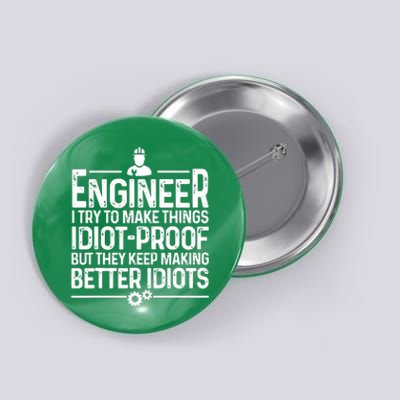 Funny Engineer Gift For Men Women Cool Engineering Mechanic Button